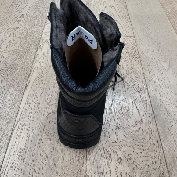 PAJAR ALEX-G SHEEPSKIN BLACK HAND MADE BOOTS WITH ICE GRIPS BRAND NEW SZ 10 - Picture 7 of 11
